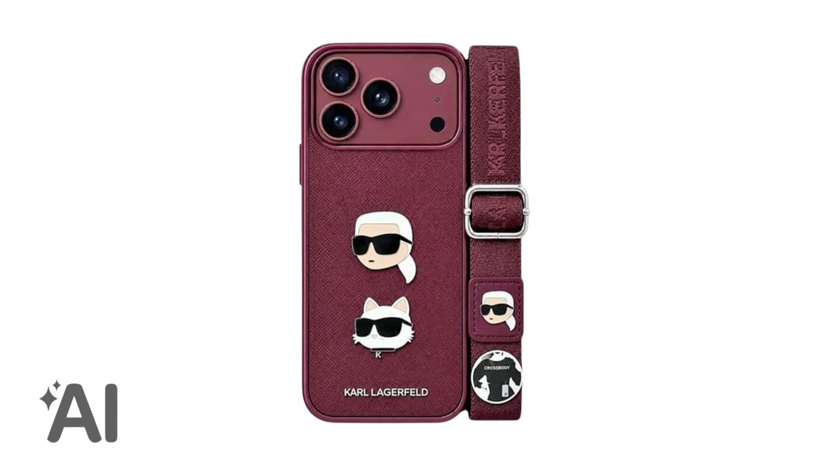 Bordo Karl Lagerfeld crossbody iPhone case